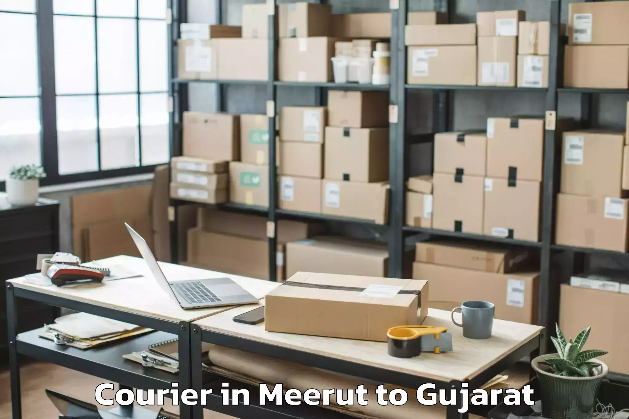 Book Meerut to Abhilashi University Rajkot Courier